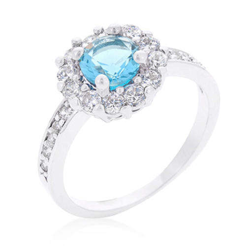 Bella Birthstone Engagement Ring in Blue #8 *USA IMPORT* Local stock